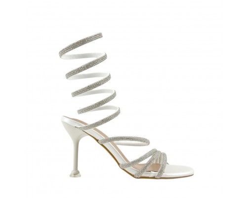 Sandalia De Tacón Alto Correa Espiral